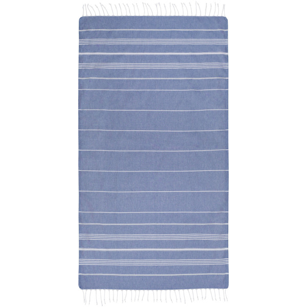 Anna 150 g/m² hammam cotton towel 100x180 cm - Navy